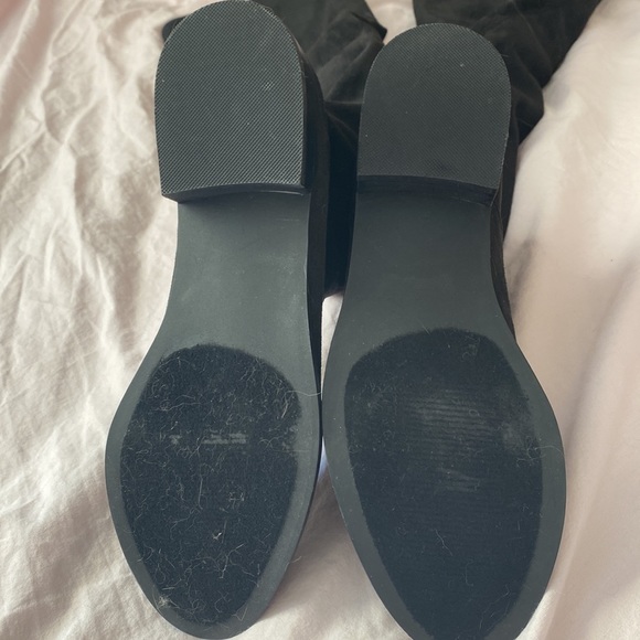 Steve Madden  Black Over the Knee Boots with laces - Picture 2 of 6